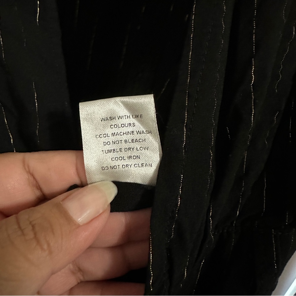 Lenni the Label Black Jumpsuit Gold Stripes‎ Sz Medium - Picture 10 of 12